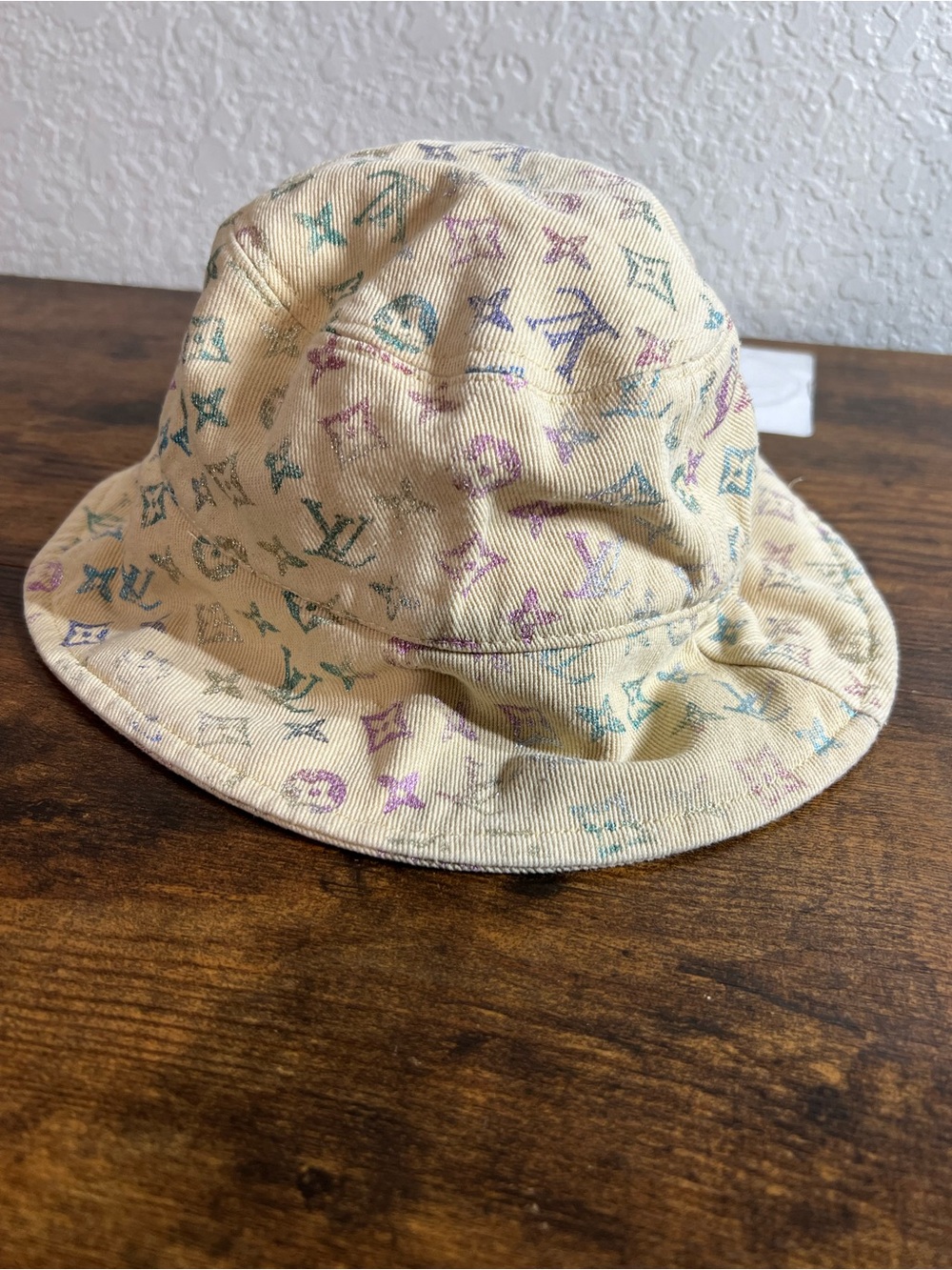 Louis Vuitton Pastel Monogram Beige Bucket Hat